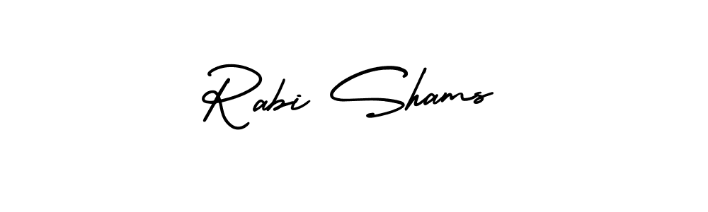 Best and Professional Signature Style for Rabi Shams. AmerikaSignatureDemo-Regular Best Signature Style Collection. Rabi Shams signature style 3 images and pictures png