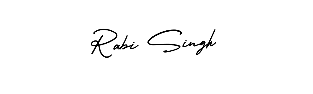 Make a beautiful signature design for name Rabi Singh. With this signature (AmerikaSignatureDemo-Regular) style, you can create a handwritten signature for free. Rabi Singh signature style 3 images and pictures png