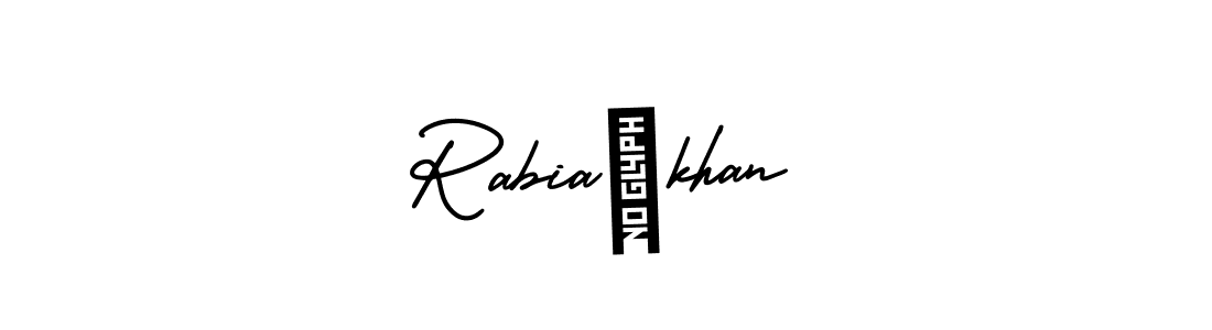 Make a short Rabia khan signature style. Manage your documents anywhere anytime using AmerikaSignatureDemo-Regular. Create and add eSignatures, submit forms, share and send files easily. Rabia khan signature style 3 images and pictures png