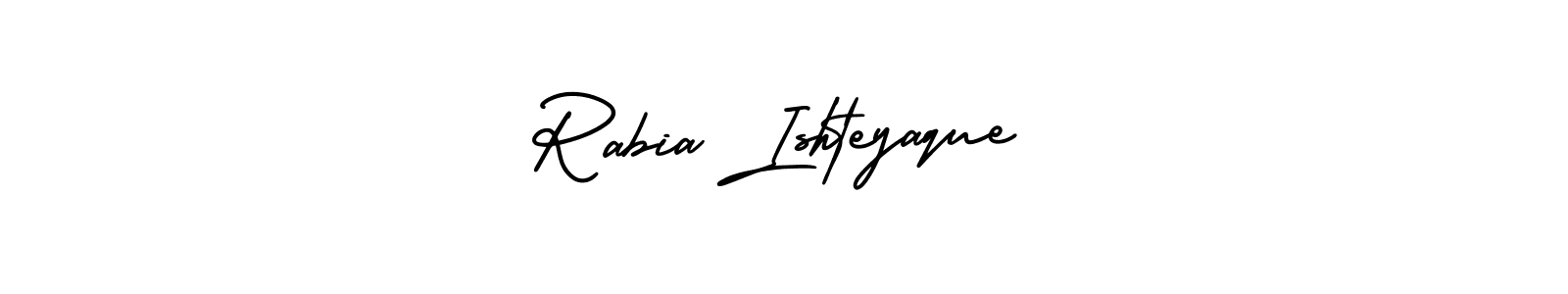 You can use this online signature creator to create a handwritten signature for the name Rabia Ishteyaque. This is the best online autograph maker. Rabia Ishteyaque signature style 3 images and pictures png