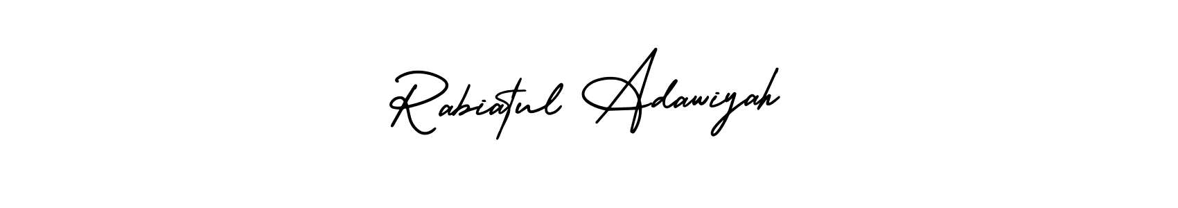 See photos of Rabiatul Adawiyah official signature by Spectra . Check more albums & portfolios. Read reviews & check more about AmerikaSignatureDemo-Regular font. Rabiatul Adawiyah signature style 3 images and pictures png