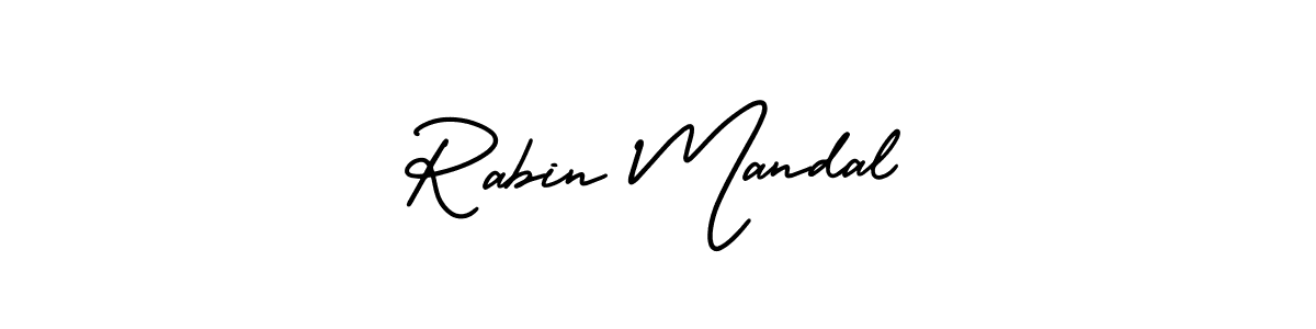 Design your own signature with our free online signature maker. With this signature software, you can create a handwritten (AmerikaSignatureDemo-Regular) signature for name Rabin Mandal. Rabin Mandal signature style 3 images and pictures png