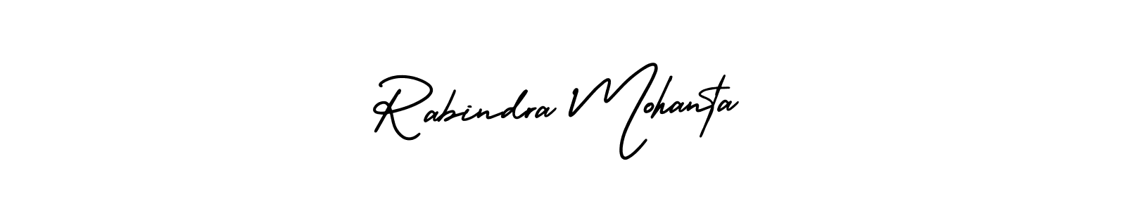 How to make Rabindra Mohanta name signature. Use AmerikaSignatureDemo-Regular style for creating short signs online. This is the latest handwritten sign. Rabindra Mohanta signature style 3 images and pictures png