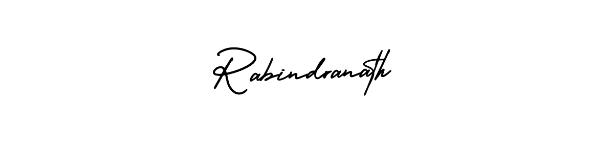 Make a beautiful signature design for name Rabindranath. With this signature (AmerikaSignatureDemo-Regular) style, you can create a handwritten signature for free. Rabindranath signature style 3 images and pictures png