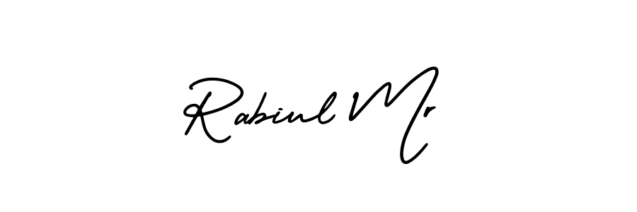 Also You can easily find your signature by using the search form. We will create Rabiul Mr name handwritten signature images for you free of cost using AmerikaSignatureDemo-Regular sign style. Rabiul Mr signature style 3 images and pictures png