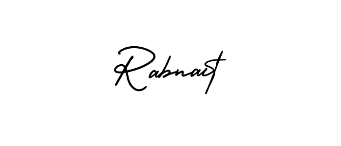 Create a beautiful signature design for name Rabnait. With this signature (AmerikaSignatureDemo-Regular) fonts, you can make a handwritten signature for free. Rabnait signature style 3 images and pictures png