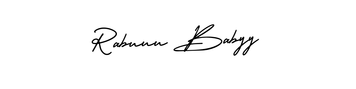 Once you've used our free online signature maker to create your best signature AmerikaSignatureDemo-Regular style, it's time to enjoy all of the benefits that Rabuuu Babyy name signing documents. Rabuuu Babyy signature style 3 images and pictures png