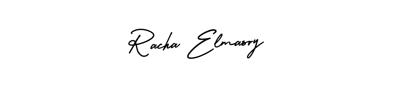 Make a beautiful signature design for name Racha Elmasry. With this signature (AmerikaSignatureDemo-Regular) style, you can create a handwritten signature for free. Racha Elmasry signature style 3 images and pictures png