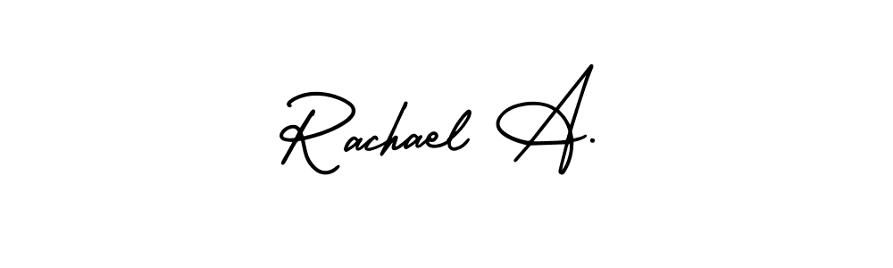 Check out images of Autograph of Rachael A. name. Actor Rachael A. Signature Style. AmerikaSignatureDemo-Regular is a professional sign style online. Rachael A. signature style 3 images and pictures png