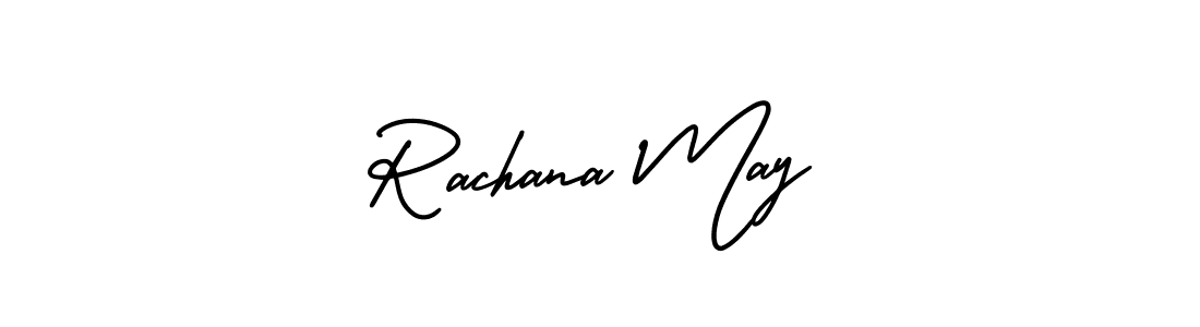 Make a beautiful signature design for name Rachana May. With this signature (AmerikaSignatureDemo-Regular) style, you can create a handwritten signature for free. Rachana May signature style 3 images and pictures png