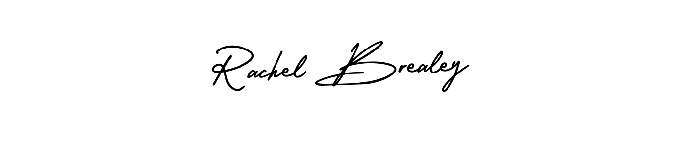 The best way (AmerikaSignatureDemo-Regular) to make a short signature is to pick only two or three words in your name. The name Rachel Brealey include a total of six letters. For converting this name. Rachel Brealey signature style 3 images and pictures png