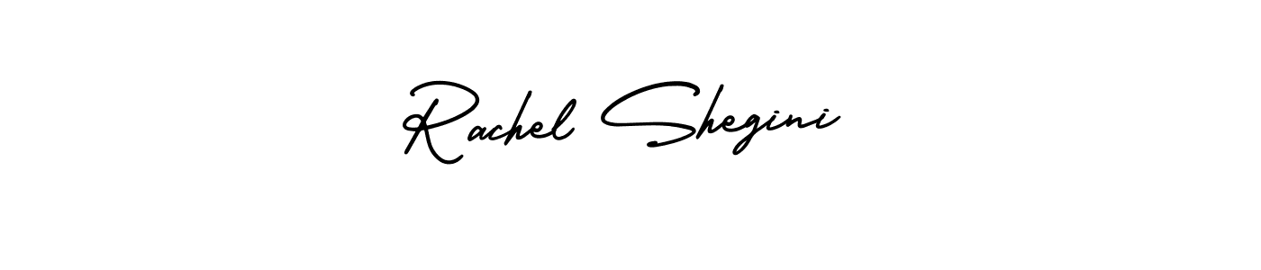 It looks lik you need a new signature style for name Rachel Shegini. Design unique handwritten (AmerikaSignatureDemo-Regular) signature with our free signature maker in just a few clicks. Rachel Shegini signature style 3 images and pictures png