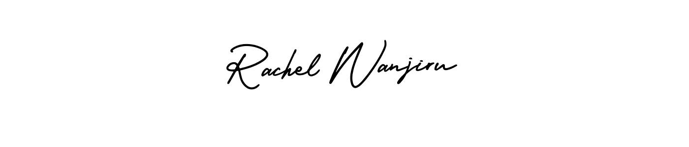 Best and Professional Signature Style for Rachel Wanjiru. AmerikaSignatureDemo-Regular Best Signature Style Collection. Rachel Wanjiru signature style 3 images and pictures png