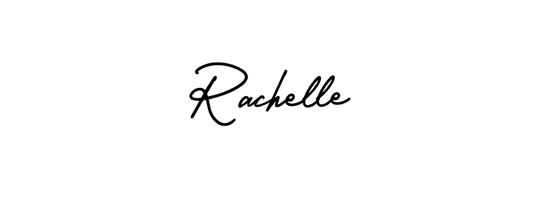 You should practise on your own different ways (AmerikaSignatureDemo-Regular) to write your name (Rachelle) in signature. don't let someone else do it for you. Rachelle signature style 3 images and pictures png