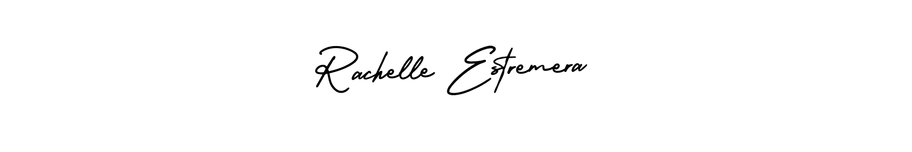 How to make Rachelle Estremera name signature. Use AmerikaSignatureDemo-Regular style for creating short signs online. This is the latest handwritten sign. Rachelle Estremera signature style 3 images and pictures png