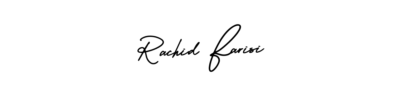 Similarly AmerikaSignatureDemo-Regular is the best handwritten signature design. Signature creator online .You can use it as an online autograph creator for name Rachid Farisi. Rachid Farisi signature style 3 images and pictures png