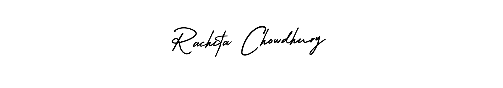 Make a beautiful signature design for name Rachita Chowdhury. With this signature (AmerikaSignatureDemo-Regular) style, you can create a handwritten signature for free. Rachita Chowdhury signature style 3 images and pictures png