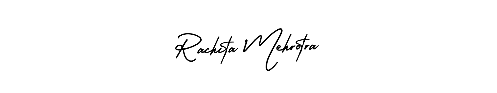 Use a signature maker to create a handwritten signature online. With this signature software, you can design (AmerikaSignatureDemo-Regular) your own signature for name Rachita Mehrotra. Rachita Mehrotra signature style 3 images and pictures png