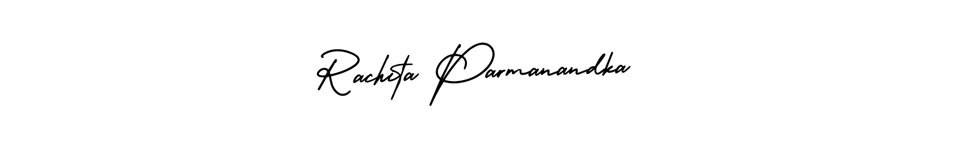 Best and Professional Signature Style for Rachita Parmanandka. AmerikaSignatureDemo-Regular Best Signature Style Collection. Rachita Parmanandka signature style 3 images and pictures png