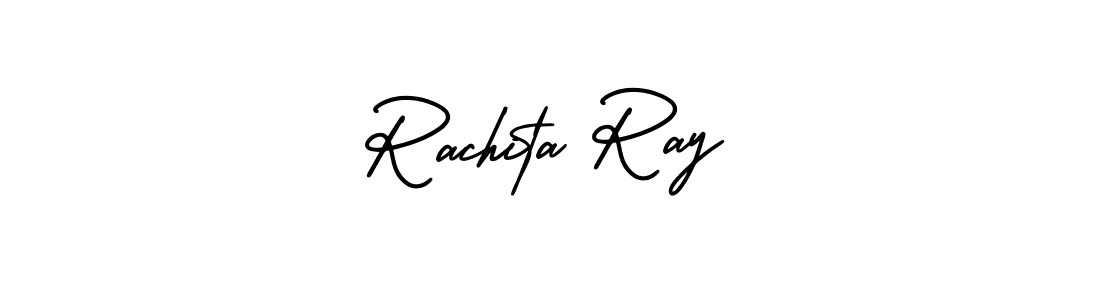 AmerikaSignatureDemo-Regular is a professional signature style that is perfect for those who want to add a touch of class to their signature. It is also a great choice for those who want to make their signature more unique. Get Rachita Ray name to fancy signature for free. Rachita Ray signature style 3 images and pictures png