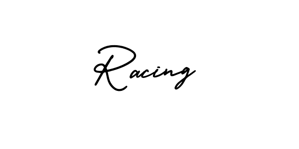 Also You can easily find your signature by using the search form. We will create Racing name handwritten signature images for you free of cost using AmerikaSignatureDemo-Regular sign style. Racing signature style 3 images and pictures png