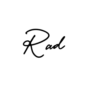 This is the best signature style for the Rad name. Also you like these signature font (AmerikaSignatureDemo-Regular). Mix name signature. Rad signature style 3 images and pictures png