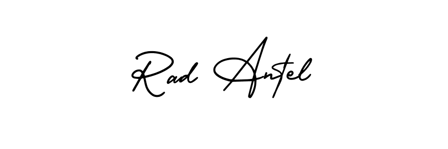 This is the best signature style for the Rad Antel name. Also you like these signature font (AmerikaSignatureDemo-Regular). Mix name signature. Rad Antel signature style 3 images and pictures png