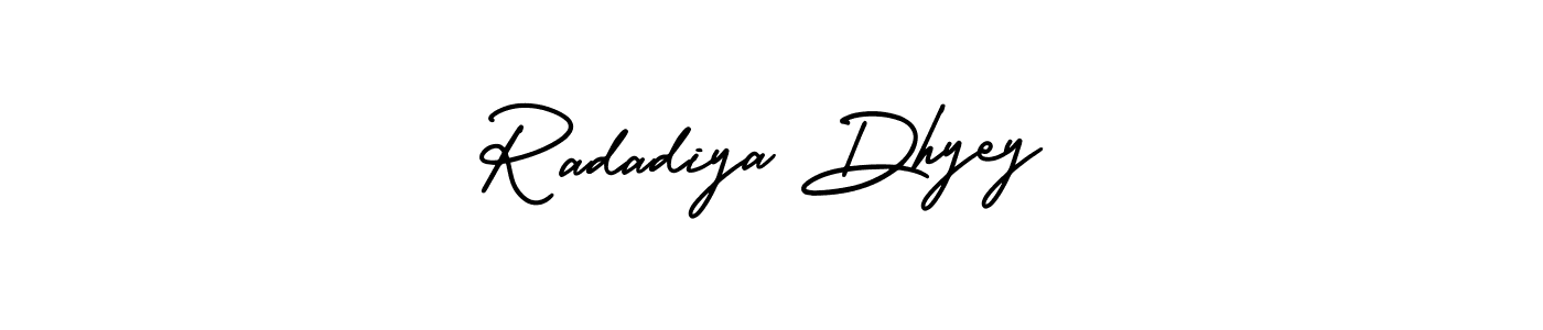 Make a beautiful signature design for name Radadiya Dhyey. Use this online signature maker to create a handwritten signature for free. Radadiya Dhyey signature style 3 images and pictures png