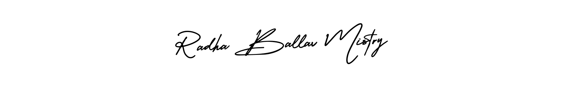 It looks lik you need a new signature style for name Radha Ballav Mistry. Design unique handwritten (AmerikaSignatureDemo-Regular) signature with our free signature maker in just a few clicks. Radha Ballav Mistry signature style 3 images and pictures png