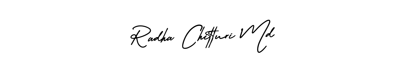 This is the best signature style for the Radha Chitturi Md name. Also you like these signature font (AmerikaSignatureDemo-Regular). Mix name signature. Radha Chitturi Md signature style 3 images and pictures png