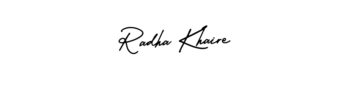 Also You can easily find your signature by using the search form. We will create Radha Khaire name handwritten signature images for you free of cost using AmerikaSignatureDemo-Regular sign style. Radha Khaire signature style 3 images and pictures png