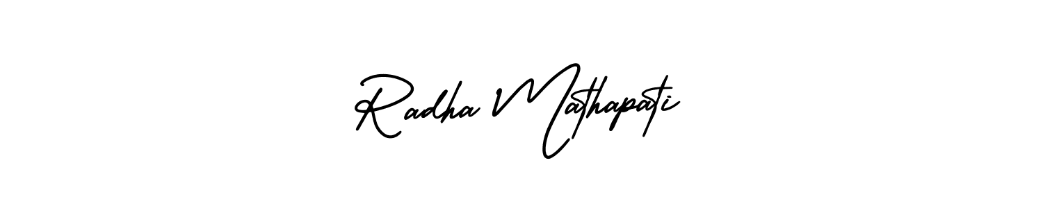 Similarly AmerikaSignatureDemo-Regular is the best handwritten signature design. Signature creator online .You can use it as an online autograph creator for name Radha Mathapati. Radha Mathapati signature style 3 images and pictures png