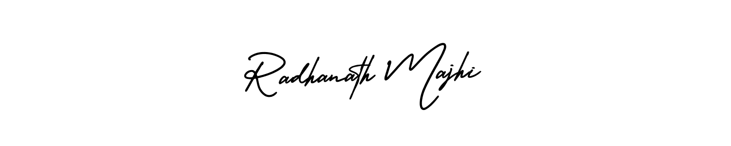 Create a beautiful signature design for name Radhanath Majhi. With this signature (AmerikaSignatureDemo-Regular) fonts, you can make a handwritten signature for free. Radhanath Majhi signature style 3 images and pictures png
