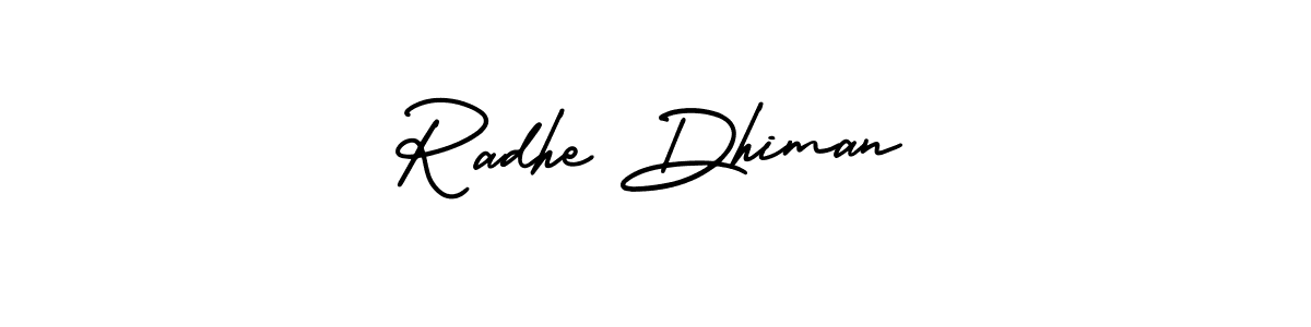 Here are the top 10 professional signature styles for the name Radhe Dhiman. These are the best autograph styles you can use for your name. Radhe Dhiman signature style 3 images and pictures png