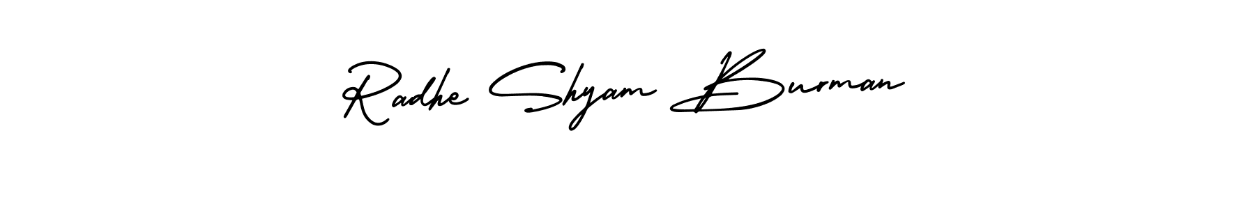 Use a signature maker to create a handwritten signature online. With this signature software, you can design (AmerikaSignatureDemo-Regular) your own signature for name Radhe Shyam Burman. Radhe Shyam Burman signature style 3 images and pictures png