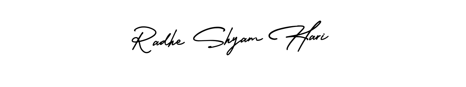 Design your own signature with our free online signature maker. With this signature software, you can create a handwritten (AmerikaSignatureDemo-Regular) signature for name Radhe Shyam Hari. Radhe Shyam Hari signature style 3 images and pictures png