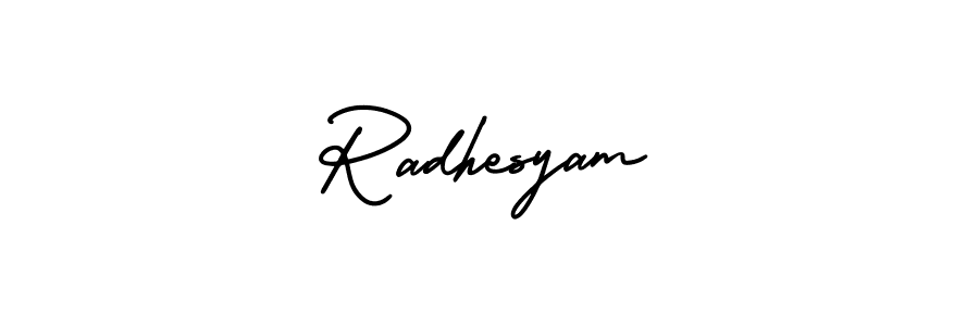 Also You can easily find your signature by using the search form. We will create Radhesyam name handwritten signature images for you free of cost using AmerikaSignatureDemo-Regular sign style. Radhesyam signature style 3 images and pictures png