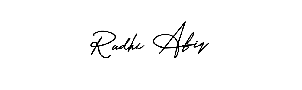 How to Draw Radhi Afiq signature style? AmerikaSignatureDemo-Regular is a latest design signature styles for name Radhi Afiq. Radhi Afiq signature style 3 images and pictures png
