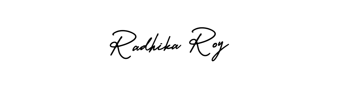 Radhika Roy stylish signature style. Best Handwritten Sign (AmerikaSignatureDemo-Regular) for my name. Handwritten Signature Collection Ideas for my name Radhika Roy. Radhika Roy signature style 3 images and pictures png