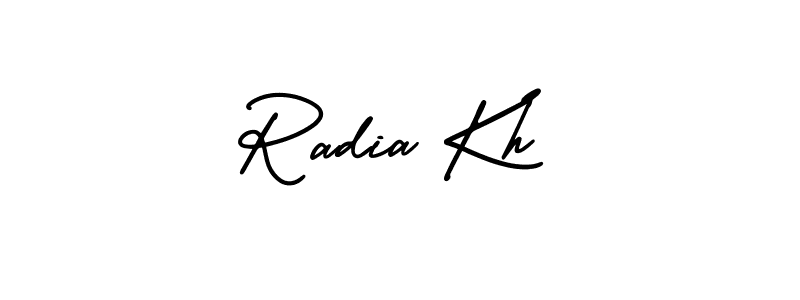 Also we have Radia Kh name is the best signature style. Create professional handwritten signature collection using AmerikaSignatureDemo-Regular autograph style. Radia Kh signature style 3 images and pictures png