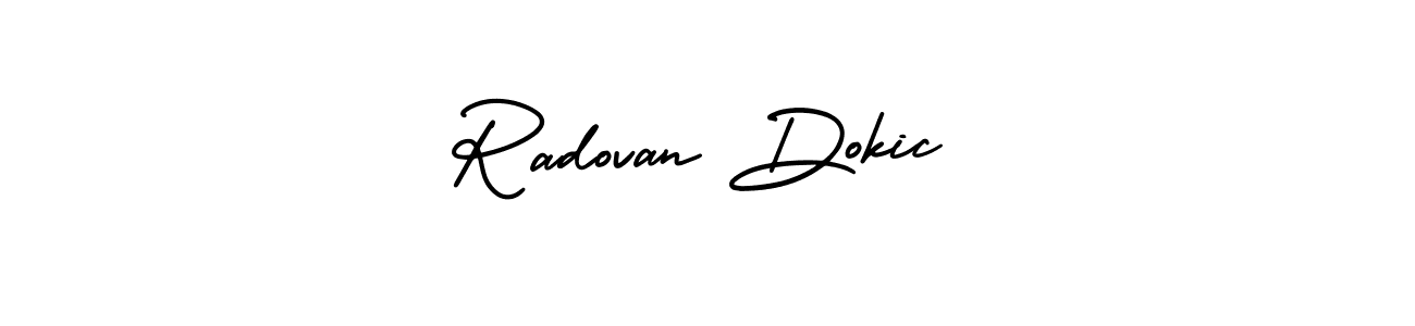 Create a beautiful signature design for name Radovan Dokic. With this signature (AmerikaSignatureDemo-Regular) fonts, you can make a handwritten signature for free. Radovan Dokic signature style 3 images and pictures png