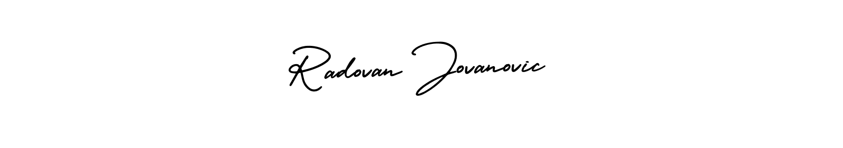 How to make Radovan Jovanovic signature? AmerikaSignatureDemo-Regular is a professional autograph style. Create handwritten signature for Radovan Jovanovic name. Radovan Jovanovic signature style 3 images and pictures png