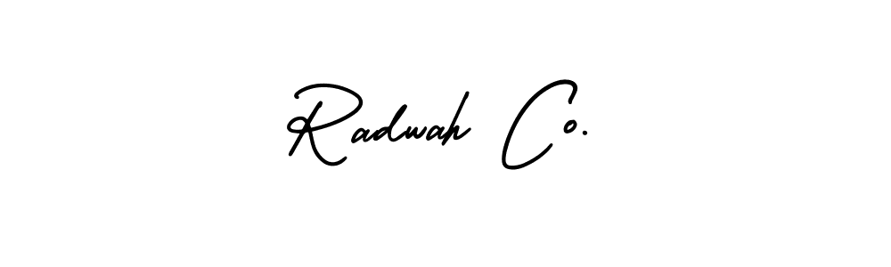 Also we have Radwah Co. name is the best signature style. Create professional handwritten signature collection using AmerikaSignatureDemo-Regular autograph style. Radwah Co. signature style 3 images and pictures png