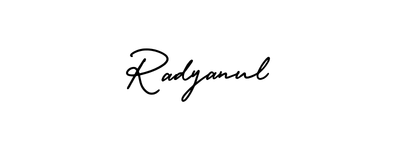 Make a beautiful signature design for name Radyanul. Use this online signature maker to create a handwritten signature for free. Radyanul signature style 3 images and pictures png