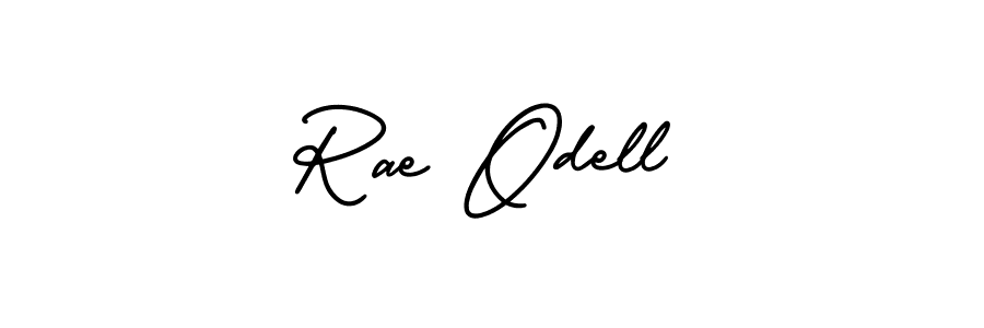 This is the best signature style for the Rae Odell name. Also you like these signature font (AmerikaSignatureDemo-Regular). Mix name signature. Rae Odell signature style 3 images and pictures png