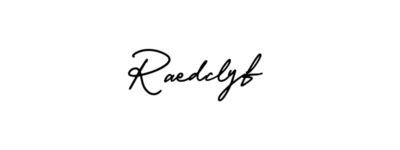 It looks lik you need a new signature style for name Raedclyf. Design unique handwritten (AmerikaSignatureDemo-Regular) signature with our free signature maker in just a few clicks. Raedclyf signature style 3 images and pictures png