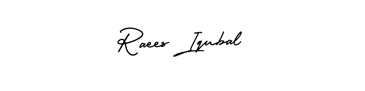 Similarly AmerikaSignatureDemo-Regular is the best handwritten signature design. Signature creator online .You can use it as an online autograph creator for name Raees Iqubal. Raees Iqubal signature style 3 images and pictures png