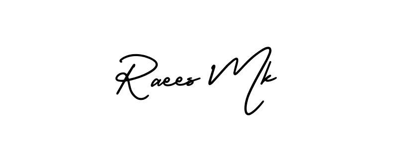 if you are searching for the best signature style for your name Raees Mk. so please give up your signature search. here we have designed multiple signature styles  using AmerikaSignatureDemo-Regular. Raees Mk signature style 3 images and pictures png