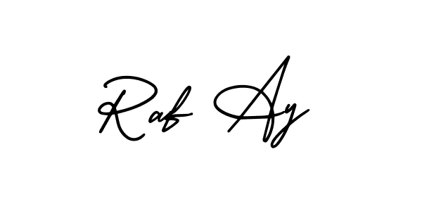 Design your own signature with our free online signature maker. With this signature software, you can create a handwritten (AmerikaSignatureDemo-Regular) signature for name Raf Ay. Raf Ay signature style 3 images and pictures png