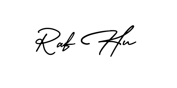 Also You can easily find your signature by using the search form. We will create Raf Hu name handwritten signature images for you free of cost using AmerikaSignatureDemo-Regular sign style. Raf Hu signature style 3 images and pictures png